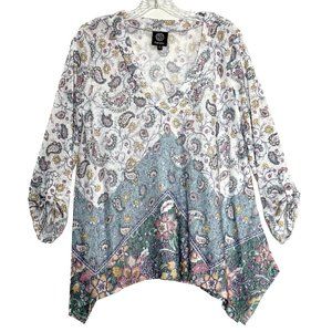 Soft Floral Top ~ lotus flowers ~ relaxed & comfy